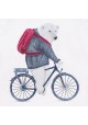 Camiseta manga larga MAYORAL bebe niño "oso con bicicleta"