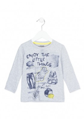 Camiseta manga larga LOSAN niño "enjoy the little things"
