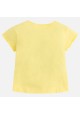 Camiseta manga corta MAYORAL niña volantes amarillo