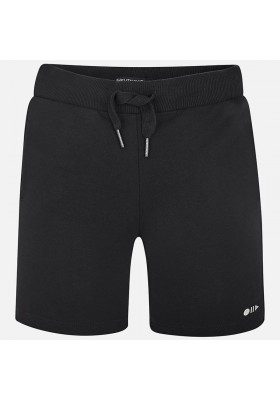 Pantalón corto MAYORAL niño felpa basica negro