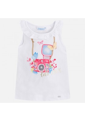 Camiseta MAYORAL niña tirantes camara fotoPetunia