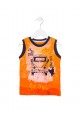 Camiseta de tirantes LOSAN niño con furgoneta surfera color naranja