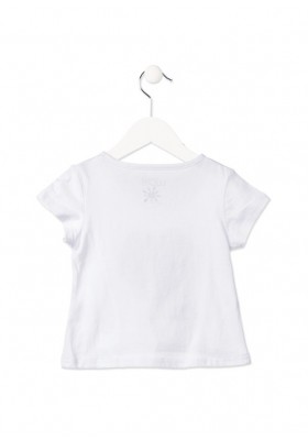 camisa blanca manga corta niña