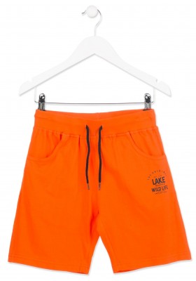 Pantalón corto chandall LOSAN niño color naranja