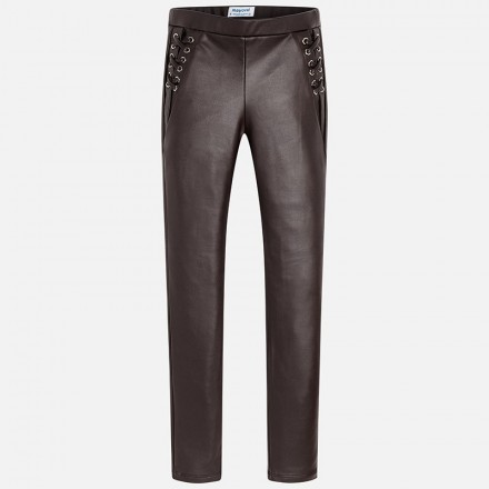 Pantalón largo polipiel Mayoral niña