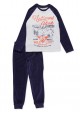 Pijama de terciopelo LOSAN con motivos montañeros para chico