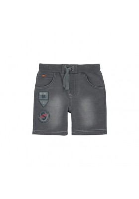 Pantalón corto felpa denim de niño BOBOLI