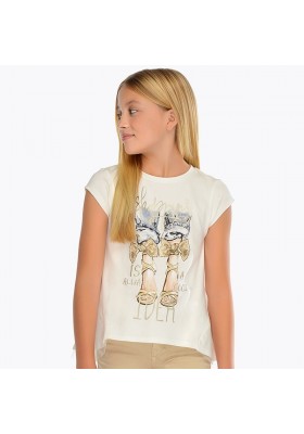 Camiseta manga corta piernas Mayoral niña