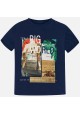 Camiseta manga corta "big world" Mayoral niño
