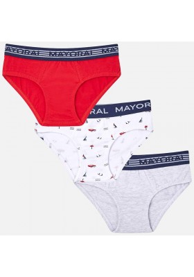 Set 3 slip estampado/liso Mayoral niño