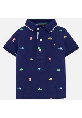 Polo manga corta estampado Mayoral bebe niño