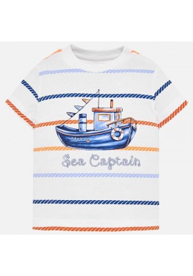 Camiseta manga corta rayas Mayoral bebe niño