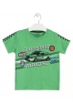 Camiseta de color verde de manga corta para niño Losan 915-1034