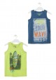 Camiseta con tabla de surf estampada para chico color azul Losan 913-1205