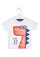 Camiseta de manga corta con dinosaurio estampado para bebé niño Losan 917-1013