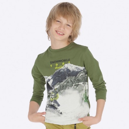 Camiseta manga larga "snowmobile" de Mayoral para niño modelo 7038