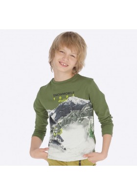 Camiseta manga larga "snowmobile" de Mayoral para niño modelo 7038