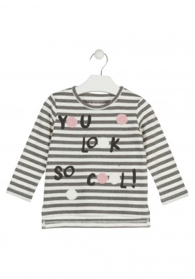 camiseta de manga larga de rayas LOSAN de niña modelo 926-1007AA