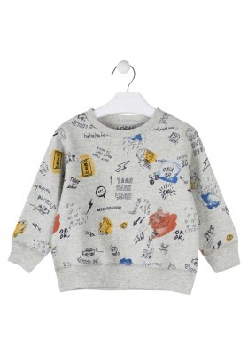 sudadera estampada LOSAN de niño modelo 925-6009AA