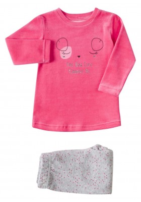 pijama tundosado camiseta y pantalon LOSAN de niña modelo 926-P002AA
