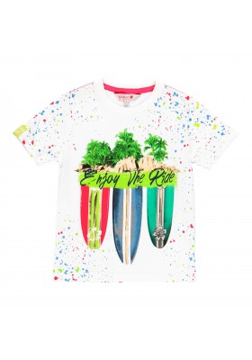 Camiseta manga corta punto de niño BOBOLI modelo 529040