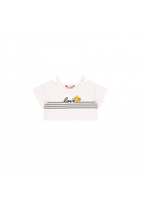 Camiseta manga corta punto elástico de niña BOBOLI modelo 409148