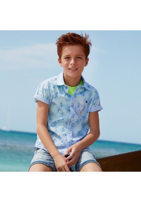 Camisa manga corta estampada de MAYORAL para niño modelo 6149