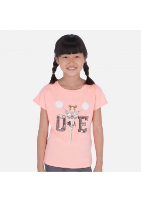 Camiseta manga corta animadora de MAYORAL para niña modelo 6025