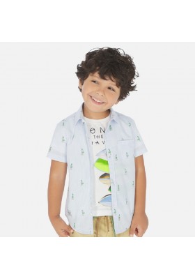 Camisa manga corta estampada de MAYORAL para niño modelo 3166