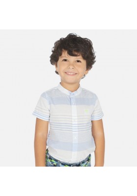 Camisa manga corta cuello mao rayas de MAYORAL para niño modelo 3162