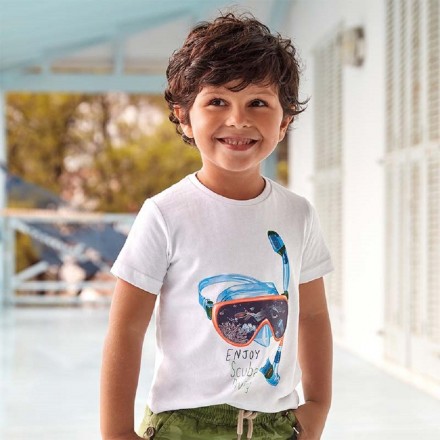Camiseta manga corta print relieve para niño de Mayoral modelo3010