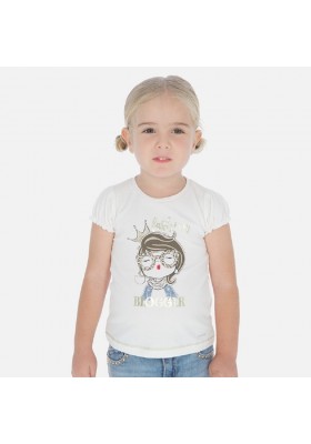 Camiseta manga corta muñeca de MAYORAL para niña modelo 3008