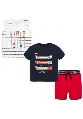 Conjunto 3 piezas rayas de MAYORAL para bebe niño modelo 1693