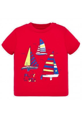 Camiseta manga corta regata de MAYORAL para bebe niño modelo 1045