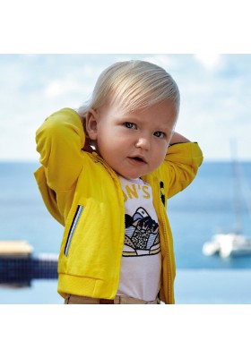 Camiseta manga corta zapatilla apliqu de MAYORAL para bebe niño modelo 1040